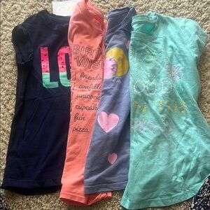 GAP Blue Orange Green and Pink Short Sleeve Tees